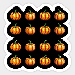 Pumpkin spice pixel art Sticker